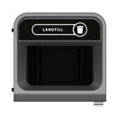 Rubbermaid Configure Recycling Bin with Landfill Label Black 87Ltr