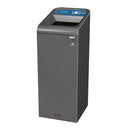 Rubbermaid Configure Recycling Bin with Paper Recycling Label Blue 57Ltr