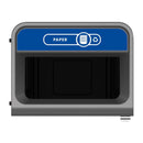 Rubbermaid Configure Recycling Bin with Paper Recycling Label Blue 125L