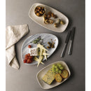 Churchill Breccia Oblong Chef Plate Agate Grey 153 x 298mm (Pack of 12)