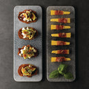 Churchill Raku Rectangular Tiles Quartz Black 140 x 376mm (Pack of 4)