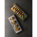 Churchill Raku Rectangular Tiles Quartz Black 140 x 376mm (Pack of 4)