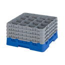 Cambro Camrack Blau, 16 Fächer, maximale Glashöhe 238 mm