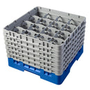 Cambro Camrack Blau, 16 Fächer, maximale Glashöhe 298 mm