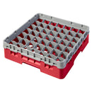 Cambro Camrack Rot 49 Fächer Max. Glashöhe 92 mm