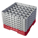 Cambro Camrack Rot 36 Fächer Max. Glashöhe 298 mm