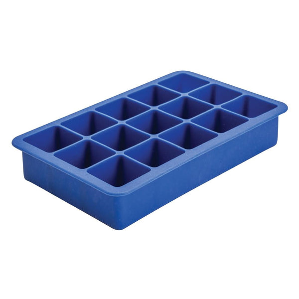 Beaumont Silikon-Eiswürfelform mit 15 Mulden, Blau