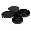 Beaumont Glass Rimmer 3 Etagen Schwarz