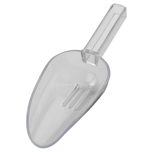 Beaumont Clear Plastic Ice Drainer Scoop 7oz