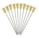 Beaumont Pineapple Garnish Pick vergoldet (10er Pack)