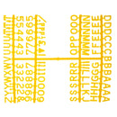 Beaumont 12mm Letter Set (660 characters) Yellow