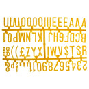 Beaumont 31mm Letter Set (390 characters) Yellow