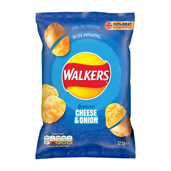Walkers Ready Chips mit gesalzenem Geschmack, 32 x 32,5 g
