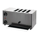 Rowlett Regent 4-Slot-Toaster Jet Black mit 2x Zusatzelementen