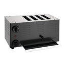 Rowlett Regent 4-Slot-Toaster Jet Black mit 2x Zusatzelementen