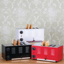 Rowlett Regent 4-Slot-Toaster Jet Black mit 2x Zusatzelementen