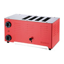 Rowlett Regent 4 Slot Toaster Traffic Red with 2x Additional Elements
