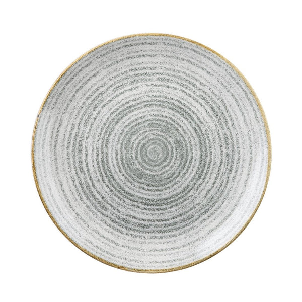 Churchill Studio Prints Homespun Stone Grey Coupe Plate 260mm (Pack of 12)