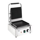 Nisbets Essentials Contact Grill mit gerippter Oberseite