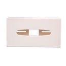 Weißer rechteckiger Taschentuchhalter