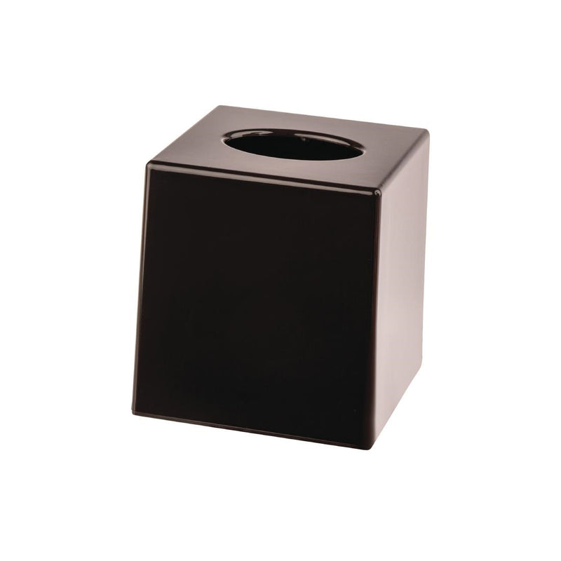 Black Cube Tissue Holder