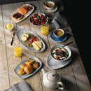 Churchill Fluid Triangle Chef Plates Pearl Grey 205 x 265mm (Pack of 12)