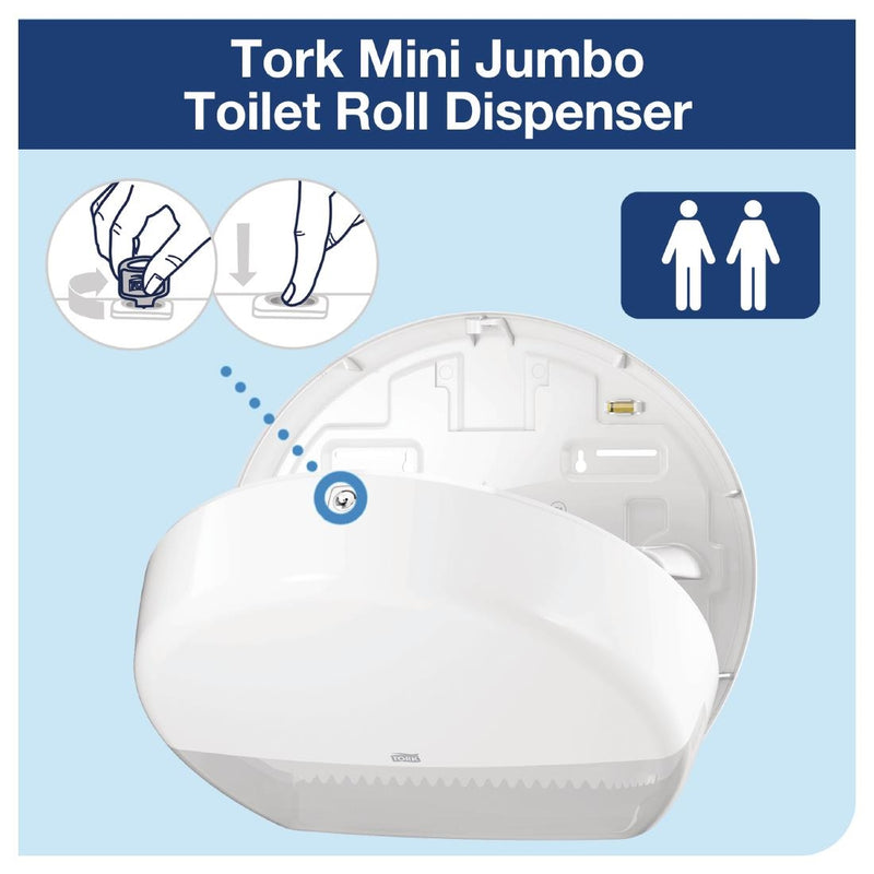 Tork Mini Jumbo Toilettenpapierspender Weiß