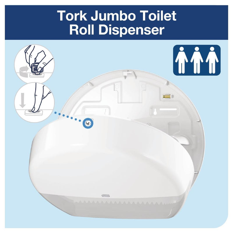 Tork Jumbo Toilettenpapierspender Weiß