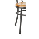 Bolero Clarisse Beistellstühle, Metallic-Grau, 2 Stück