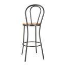 Bolero Clarisse Hochhocker, Metallic-Grau, 1 Stück