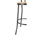 Bolero Clarisse Hochhocker, Metallic-Grau, 1 Stück