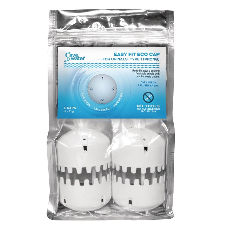 Eco Cap Typ 1 Urinalkappen mit zwei Zinken (4er-Pack)