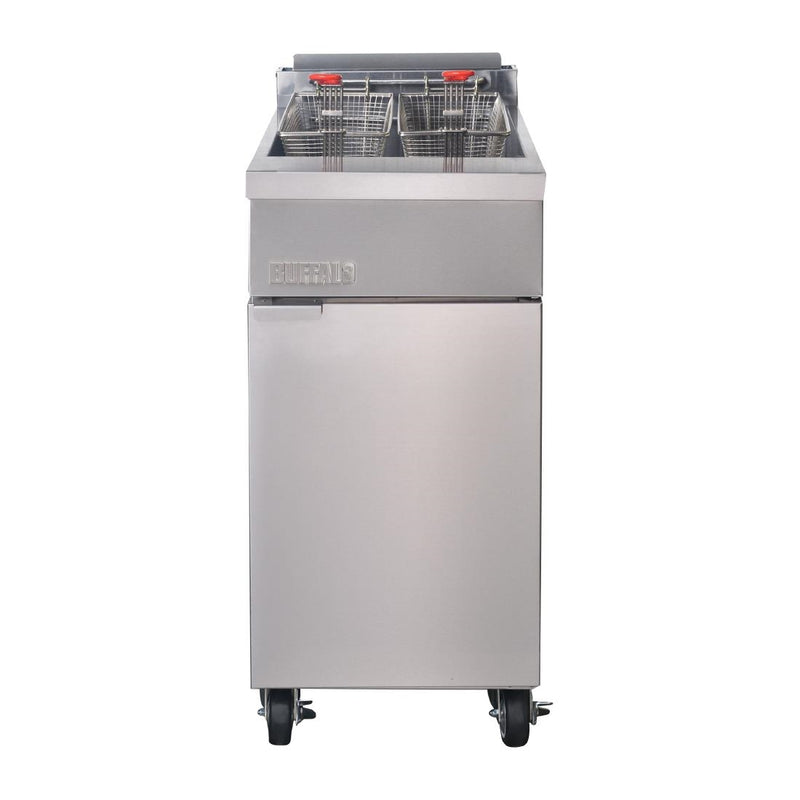 Buffalo Single Tank Twin Basket Freestanding Gas Fryer