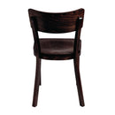 Fameg Plain Side Chairs Walnut Finish (Pack of 2)