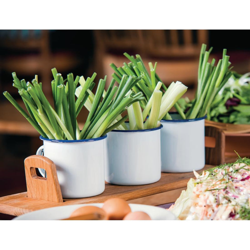 Olympia Große Emaille-Suppenbecher, 670 ml, 6 Stück