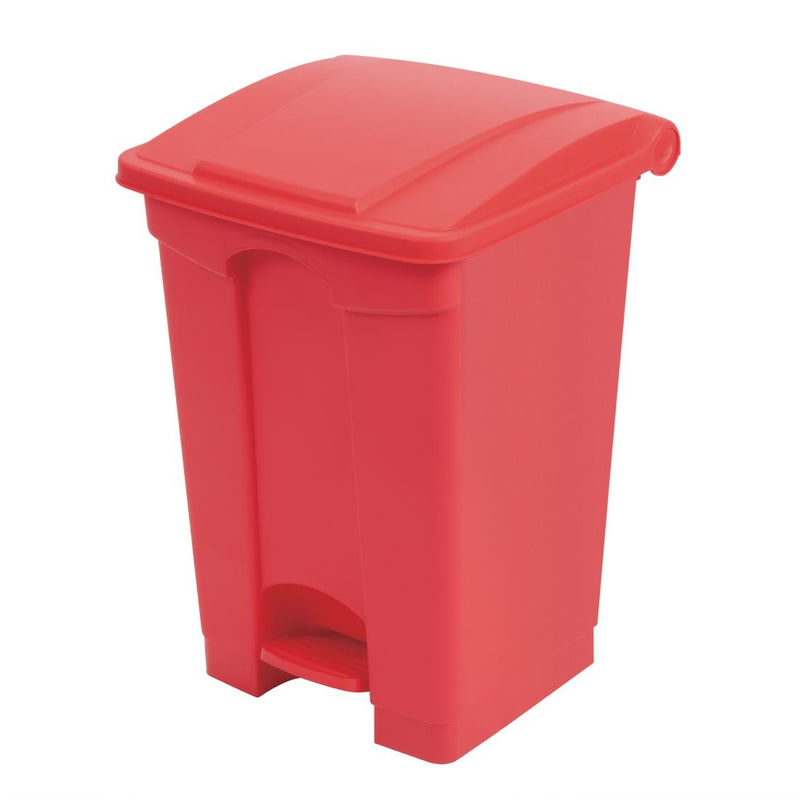 Jantex Kitchen Pedal Bin Red 45Ltr