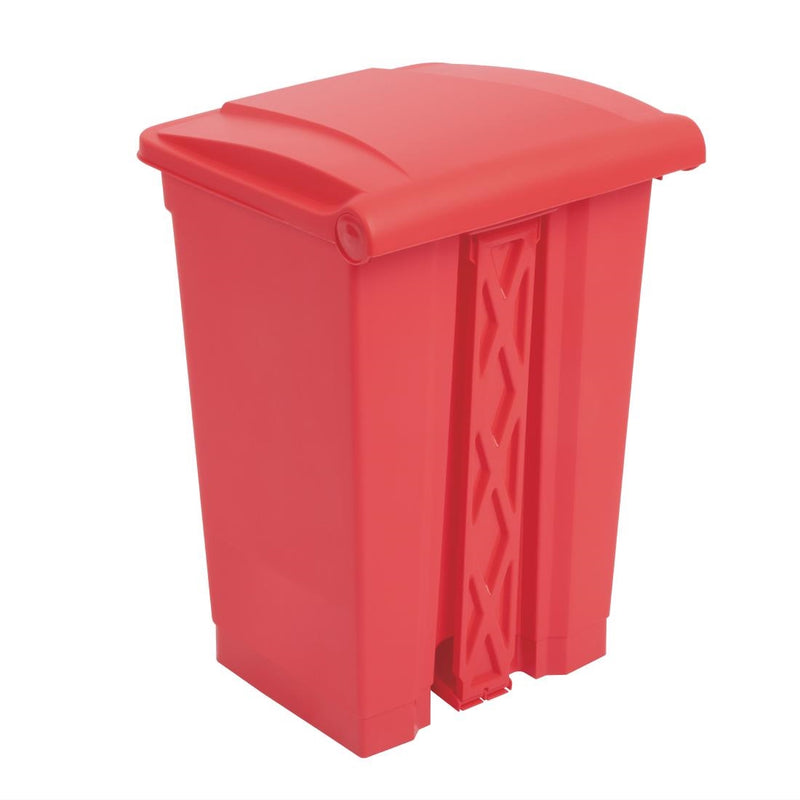 Jantex Kitchen Pedal Bin Red 45Ltr