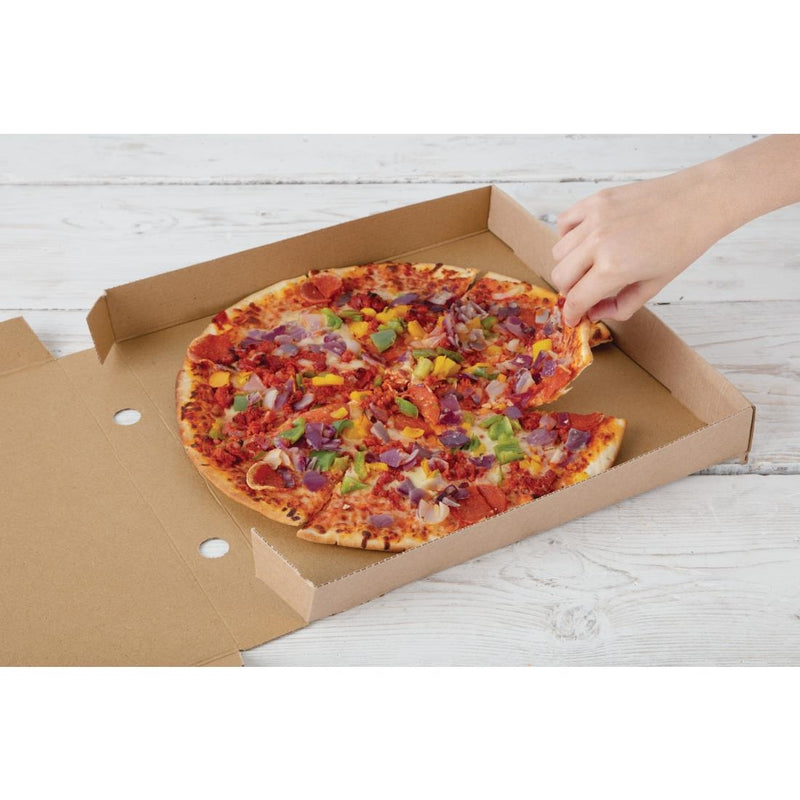 Fiesta kompostierbare, schlichte Pizzakartons, 35,6 cm (50 Stück)