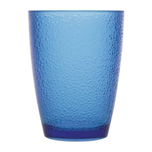 Olympia Kristallon Polycarbonat-Becher, Kieselblau, 275 ml, 6 Stück