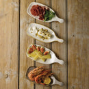 Churchill Stonecast Handled Paddles Barley White 284mm (Pack of 6)