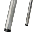 Niedrige Bolero-Hocker aus verzinktem Stahl mit Sitzpolster aus Holz (4er-Pack)