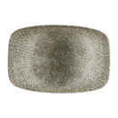 Churchill Studio Prints Raku rechteckige Teller, Quarzschwarz, 300 mm, 6 Stück