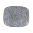 Churchill Studio Prints Raku rechteckige Teller, Topasblau, 154 mm, 12 Stück