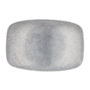 Churchill Studio Prints Raku rechteckige Teller, Topasblau, 300 mm, 6 Stück