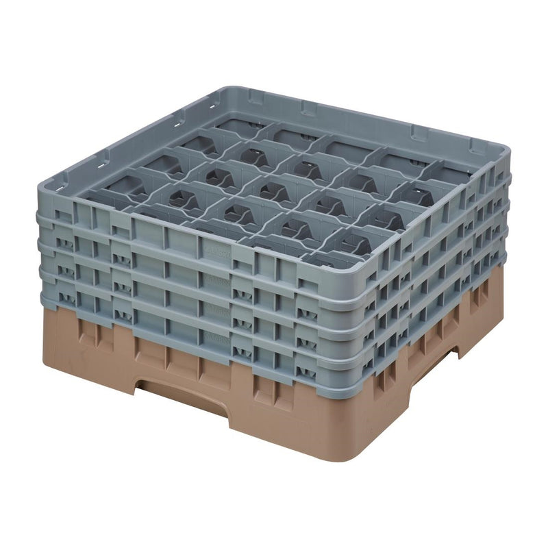 Cambro Camrack Beige 25 Fächer, maximale Glashöhe 215 mm