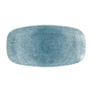 Churchill Studio Prints Raku längliche Platte, Topasblau, 298 mm, 12 Stück