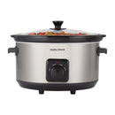 Morphy Richards 6,5 l Slow Cooker aus gebürstetem Stahl