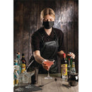 Schwarze Front-of-House-Gesichtsmasken vom Typ IIR (50er-Pack)