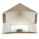 Colpac recycelbare Kraft-Sandwichkeile mit Frontlader und PLA-Fenster (500 Stück)