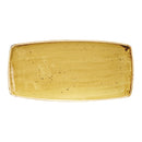 Churchill Stonecast Rechteckiger Teller, Senfgelb, 295 x 150 mm